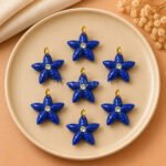 Lapis Lazuli Starfish Carved 15mm Pendant