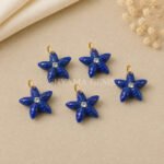 Lapis Lazuli Starfish Carved 15mm Pendant