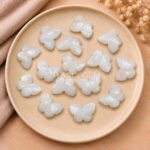 Mother of Pearl MOP Hand Carved Butterfly Gemstone 13mm