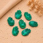 Malachite Carved Hamsa Hand 25mm