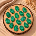 Malachite Carved Hamsa Hand 25mm