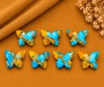 Mohave Copper Turquoise Butterfly 13mm