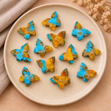 Mohave Copper Turquoise Butterfly 13mm