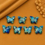 Mohave Neon Copper Turquoise Butterfly 13mm