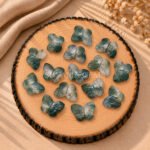 Moss Agate Hand Carved Butterfly Gemstone 13mm