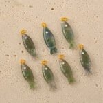 Moss Agate Fish Inlay Pendant 25x8mm