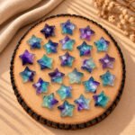 Multi Fluorite Star Faceted Loose Gemstone 10mm