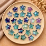 Multi Fluorite Star Faceted Loose Gemstone 10mm