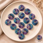 Multi Fluorite Donut Gemstone 15mm