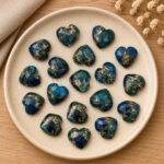 Neon Blue Copper Turquoise Heart Faceted 10mm Loose Gemstone