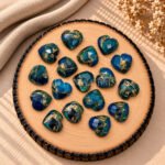 Neon Blue Copper Turquoise Heart Faceted 10mm Loose Gemstone