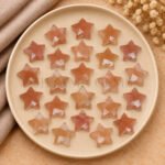 Peach Moonstone Star Faceted Loose Gemstone 10mm
