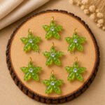 Peridot Quartz Starfish Carved 15mm Pendant