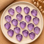 Pink Amethyst Leaf Carved Gemstone 14x10mm