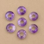 Pink Amethyst Donut Gemstone 15mm