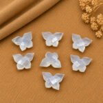 Pink Chalcedony Faceted Butterfly 14x10mm