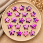 Pink and Purple Copper Mohave Turquoise Star Faceted Loose Gemstone 10mm