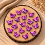 Pink Purple Mohave Copper Turquoise Butterfly 14x10mm