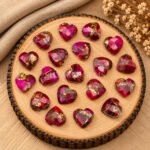 Pink Copper Turquoise Heart Faceted 10mm Loose Gemstone