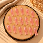 Pink Strawberry Quartz Fish Inlay Pendant 25x8mm