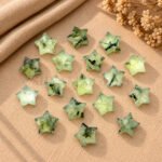 Prehnite Star Faceted Loose Gemstone 10mm