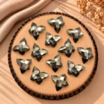 Pyrite Faceted Butterfly 14x10mm