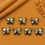 Pyrite Faceted Butterfly 14x10mm