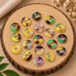 Rainbow Fluorite Donut Gemstone 15mm