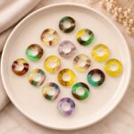 Rainbow Fluorite Donut Gemstone 15mm
