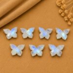 Rainbow Moonstone Faceted Butterfly 14x10mm