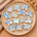 Rainbow Moonstone Faceted Butterfly 14x10mm