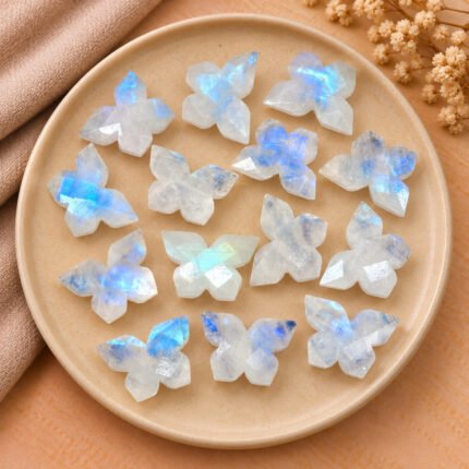 Rainbow Moonstone Butterfly 13mm