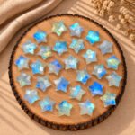 Rainbow Moonstone Star Faceted Loose Gemstone 10mm