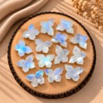 Rainbow Moonstone Faceted Butterfly 14x10mm