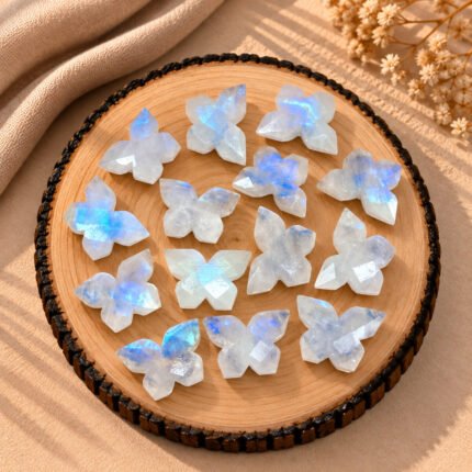 Rainbow Moonstone Butterfly 13mm