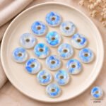 Rainbow Moonstone Donut Gemstone 15mm