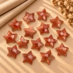 Red Sunstone Star Faceted Loose Gemstone 10mm
