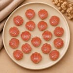 Red Sunstone Carved Shell Gemstone 12mm