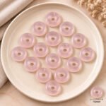 Rose Quartz Donut Gemstone 15mm