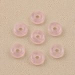 Rose Quartz Donut Gemstone 15mm