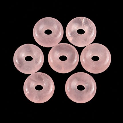 Rose Quartz Donut Gemstone 15mm