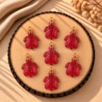 Rubellite Tourmaline Quartz Turtle Carved 18mm Gemstone Pendant