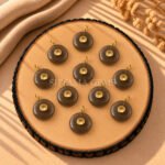 Smoky Quartz Round Inlay Pendant 15mm