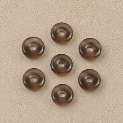 Smoky Quartz Donut Gemstone 15mm