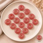 Strawberry Quartz Donut Gemstone 15mm