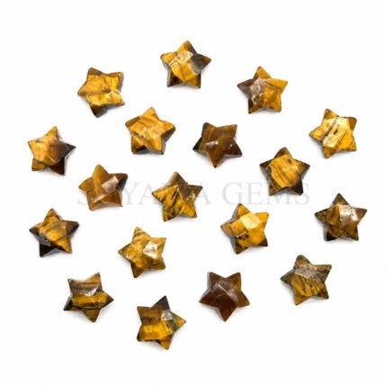 Tiger Eye Star Faceted Loose Gemstone 10mm