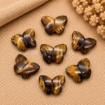 Tiger Eye Hand Carved Butterfly Gemstone 13mm