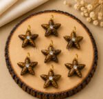Tiger Eye Starfish Carved 15mm Pendant