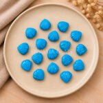 Turquoise Carved Shell Gemstone 12mm