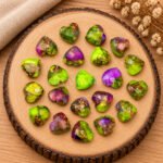 UV Copper Turquoise Heart Faceted 10mm Loose Gemstone